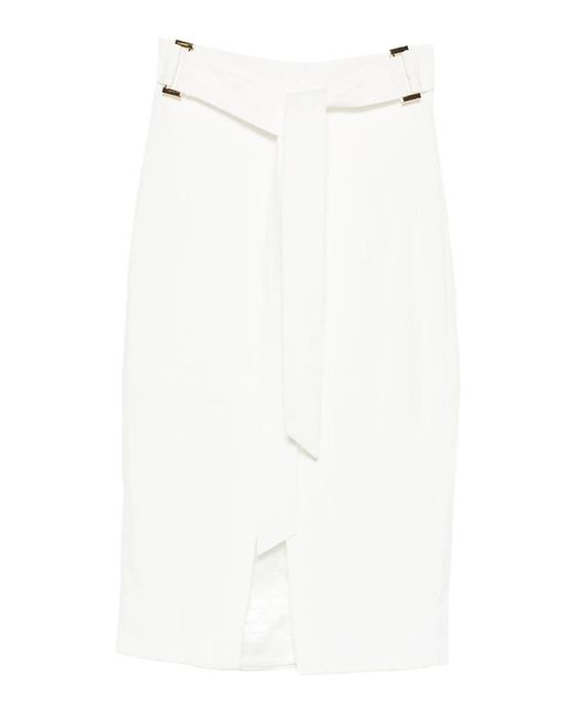 Elisabetta Franchi White Skirt