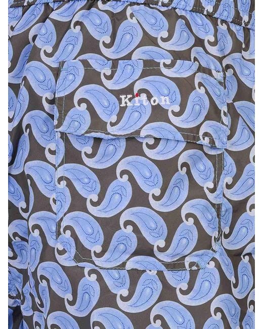 Kiton Blue Swimsuit for men