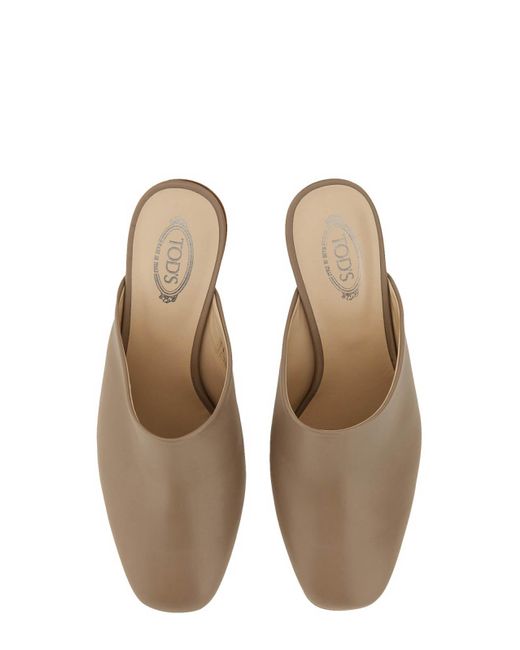 Tod's Brown Leather Sandal