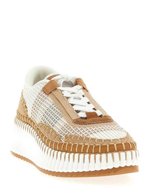 Chloé Natural Nama Sneakers