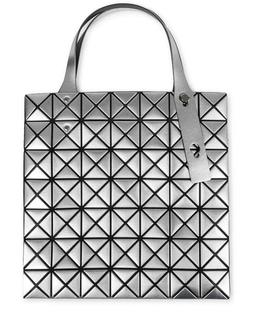 Issey Miyake White Platinum Tote Bag