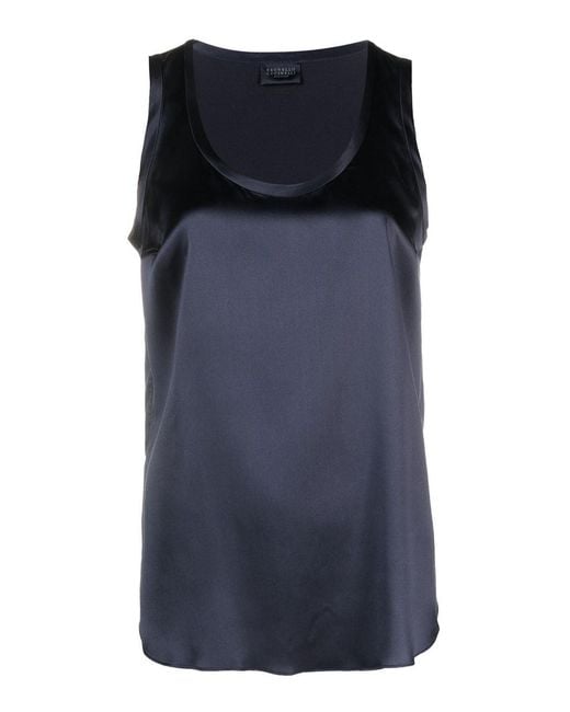 Brunello Cucinelli Black Tank Top
