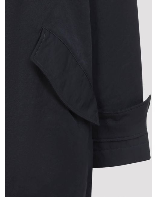 AMI Blue Padded Parka Jacket for men