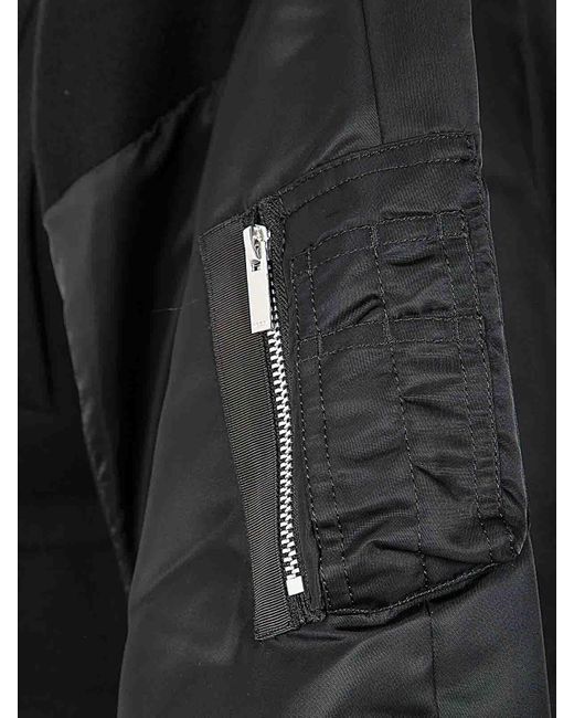Sacai Black Wool Twill Casual Jacket