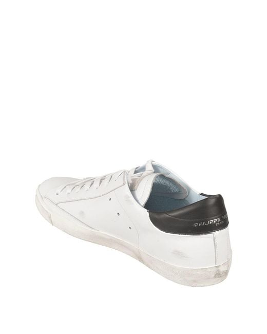 Philippe Model White Paris Low Sneakers for men