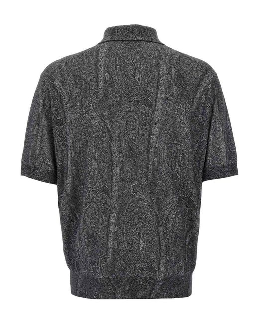 Etro Gray Polo Shirt for men
