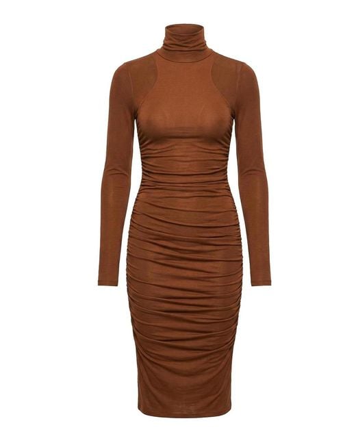 Elisabetta Franchi Brown Dress