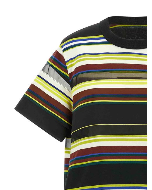 Sacai Green T-Shirt Dress
