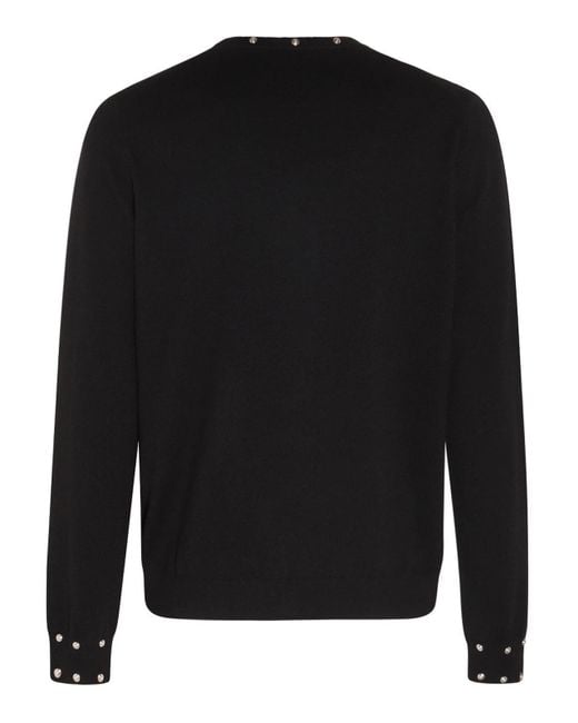 Versace Black Cashmere Blend Jumper for men