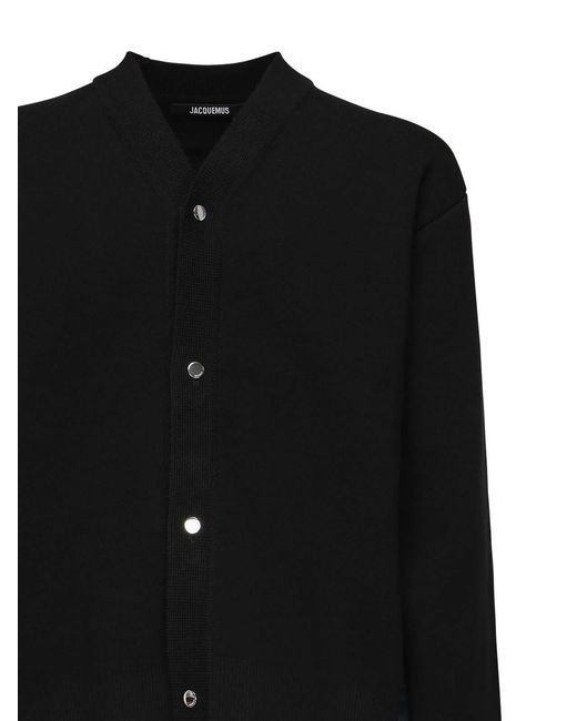Jacquemus Black Le Cardigan Double Cardigan for men
