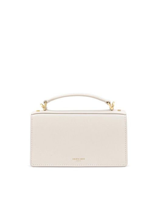 Golden Goose Deluxe Brand White Leather Crossbody Bag