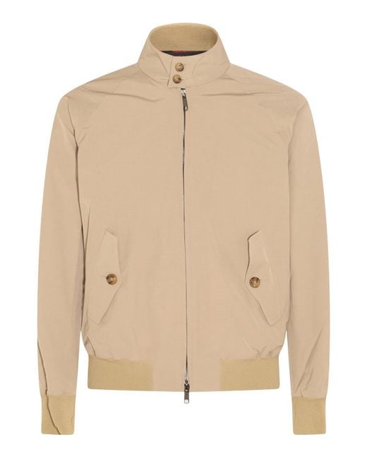 Baracuta Natural Cotton Blend Casual Jacket for men
