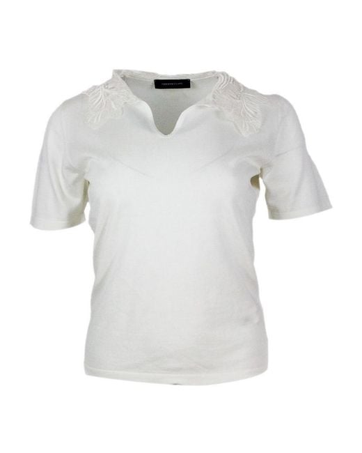 Fabiana Filippi White Sweaters 55Se 45Co