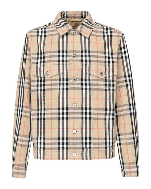 Giacca di Burberry in Natural da Uomo