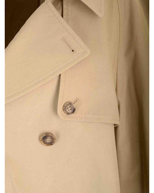 MM6 by Maison Margiela Natural Cropped Trench Coat