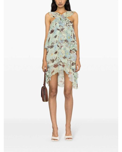 Stella McCartney Blue 'lady Garden' Floral Dress