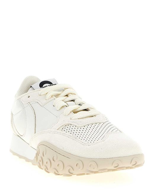 MARINE SERRE White Ms Rise Sneakers
