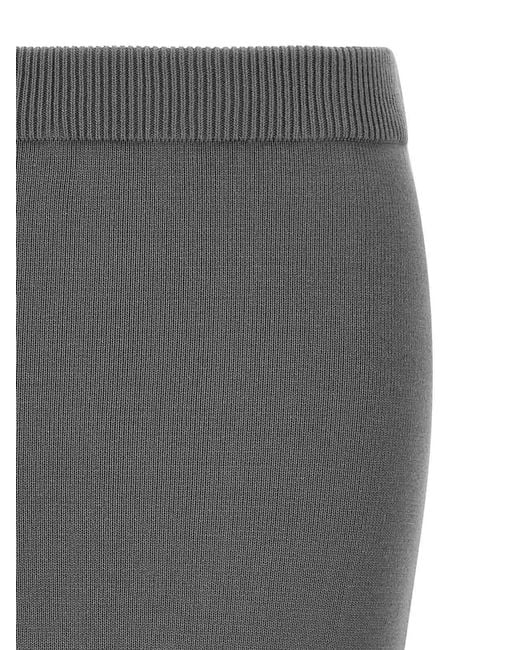 Entire studios Gray Raw Knit Skirt