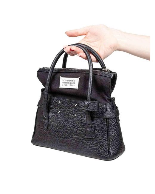 Maison Margiela Black Leather Handbag