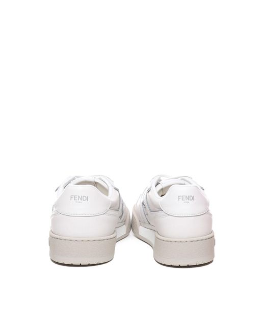 Fendi White Match Sneakers for men