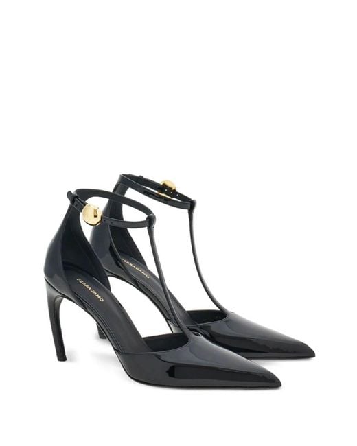 Ferragamo White Odette Pumps
