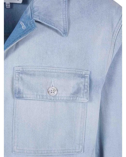 MM6 by Maison Margiela Blue Sportsjacket for men