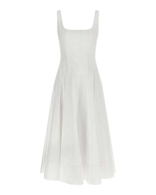 Staud White Wells Dress