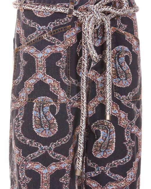 Etro Gray Cotton Pants