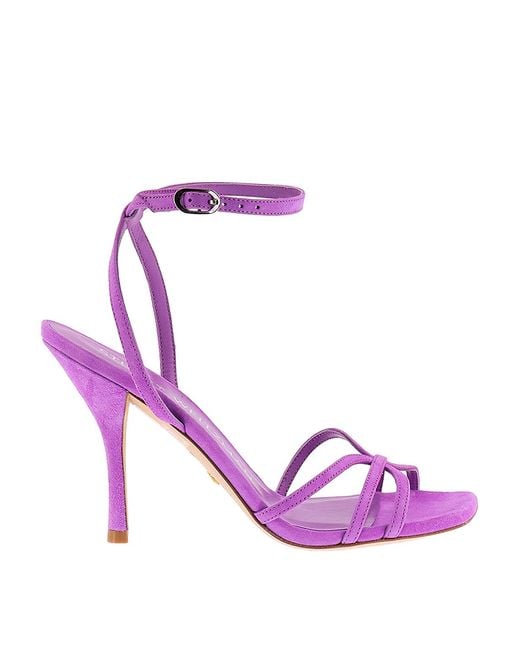 Stuart Weitzman Pink Suede Sandals