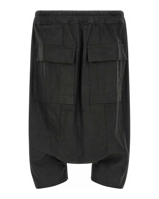 Rick Owens Black Rick S Pods Bermuda Shorts for men