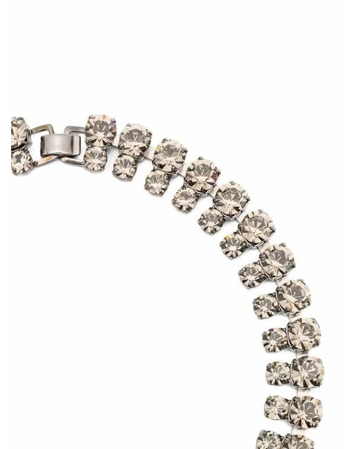 Helene Zubeldia Metallic Timeless Crystal Necklace