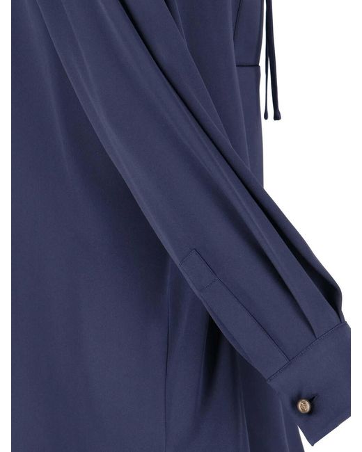 Giorgio Armani Blue Silk Shirt