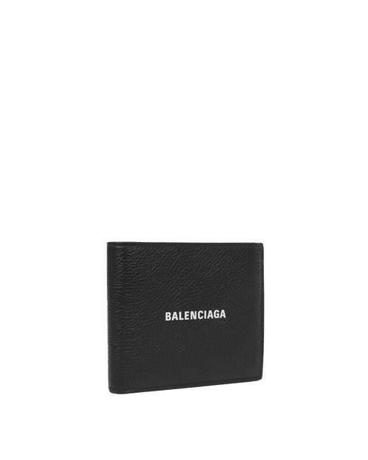 Balenciaga Black Bi-Fold Cash Wallet for men