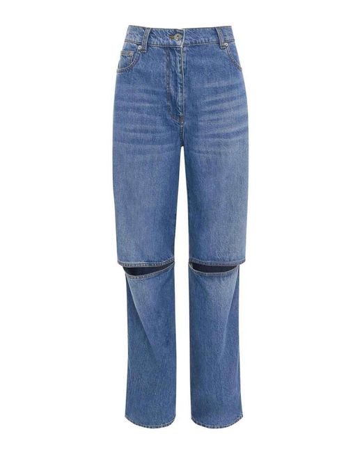 J.W. Anderson Blue Cut-out Bootcut Jeans
