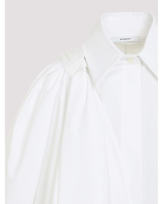 Givenchy White Bow Shirt