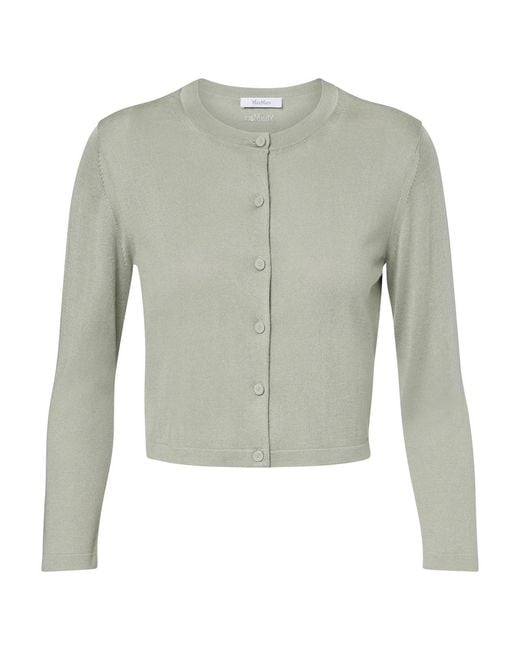Max Mara Green Quiver Cardigan