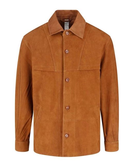 sunflower Brown Suede Shirt for men
