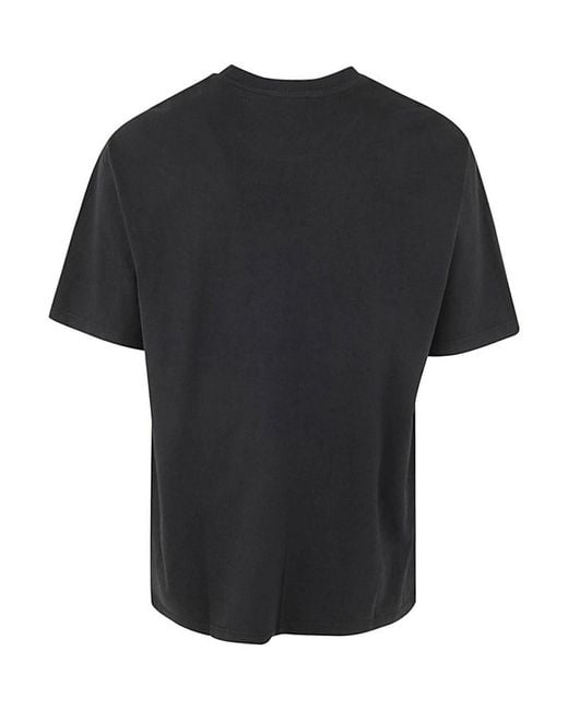Balmain Black Western Print T-Shirt Straight Fit for men