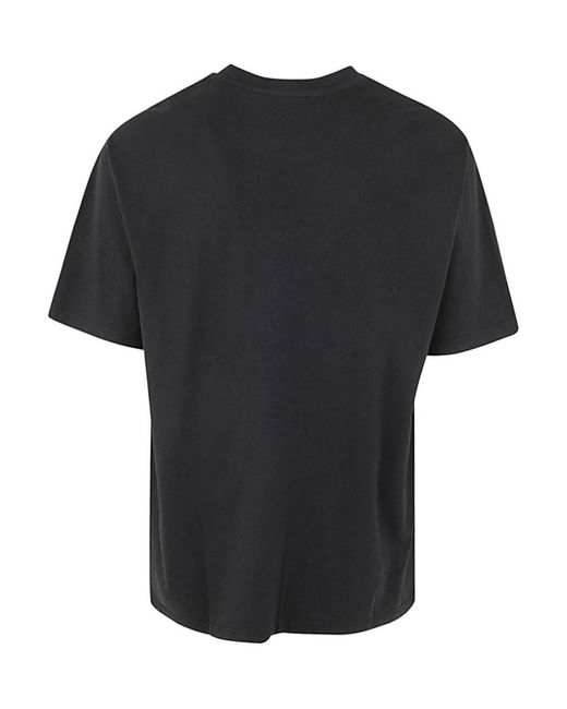 Balmain Black Western Print T-shirt Straight Fit for men