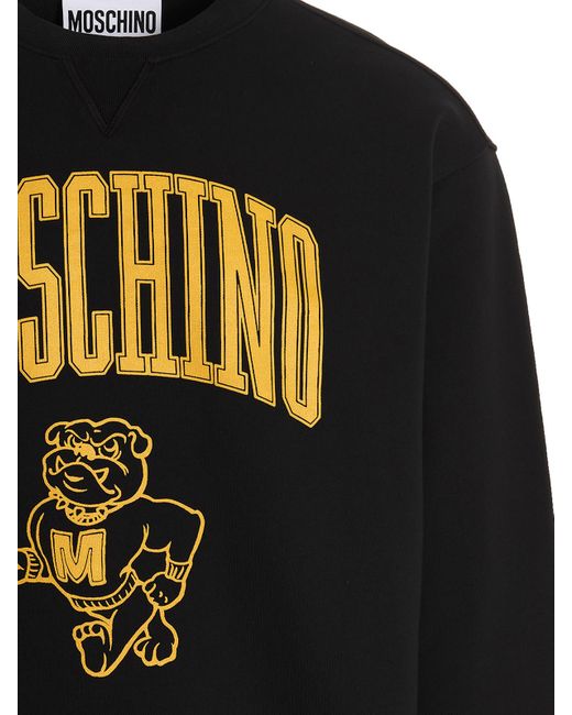 Moschino Black 'college' Sweatshirt for men