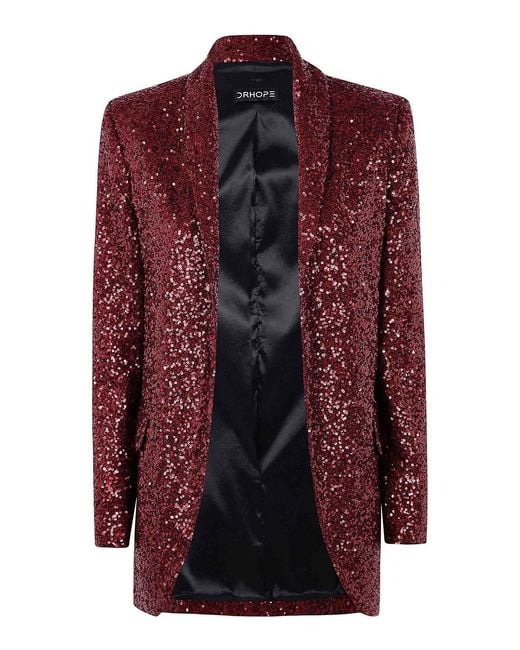 DR. HOPE Red Sequins Jacket