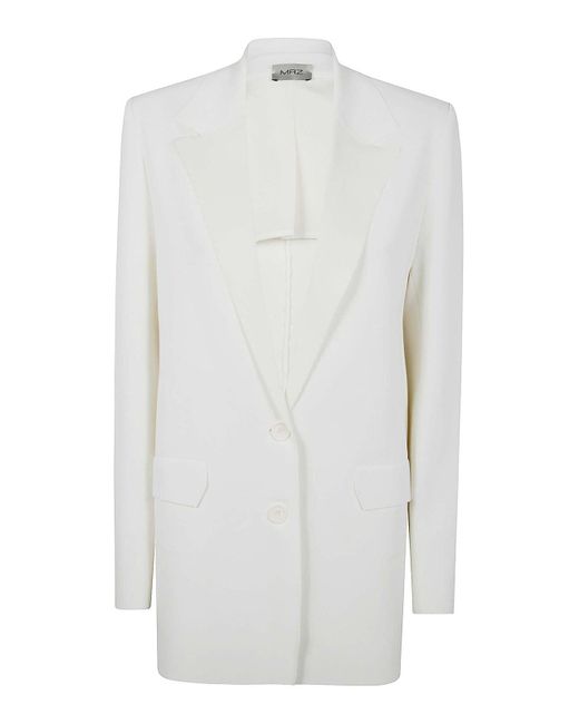Mrz White Oversized Blazer