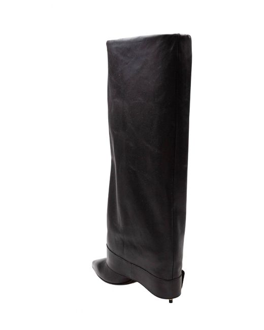 Balmain Black Anthem Leather Boot
