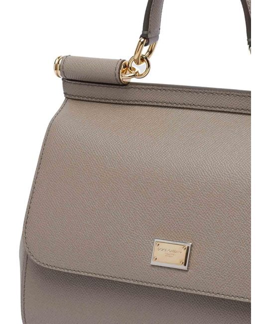 Dolce & Gabbana Gray Big Sicily Handbag