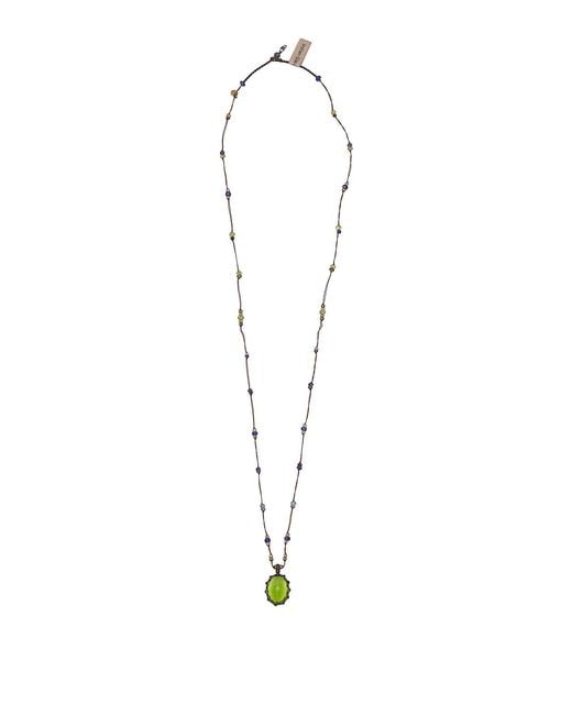 Sharing White Long Pendant Necklace