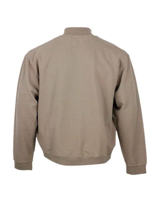 04651/A TRIP IN A BAG Gray Sweatshirt for men