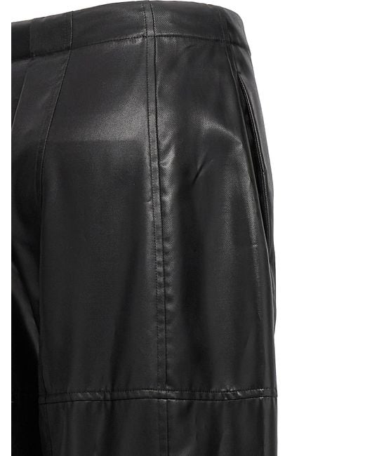 Jil Sander Black Coated Pants