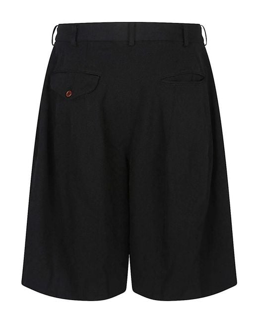 Comme des Garçons Black Bermuda Shorts for men