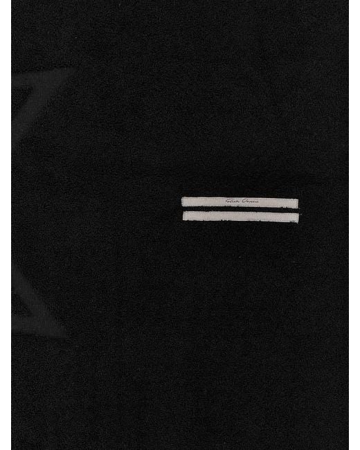 Rick Owens Black Beach Towel