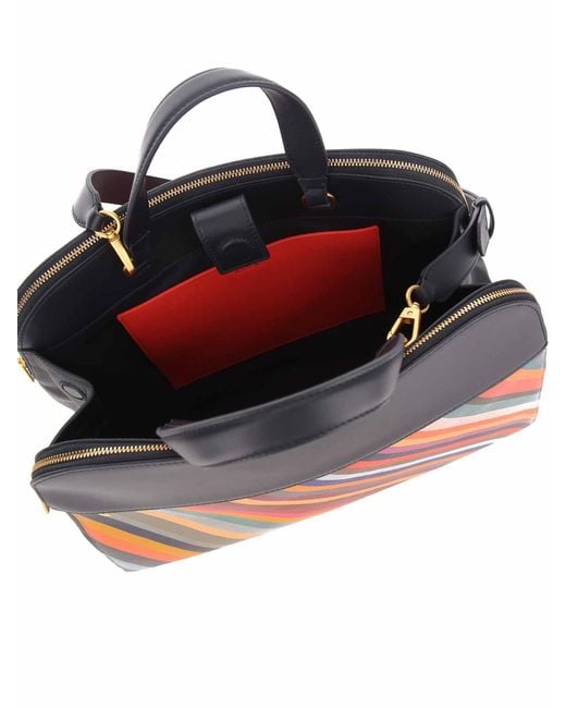 Paul Smith Red Swirl Bowling Bag